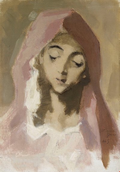 Madonna de la Charite, after El Greco by Helene Schjerfbeck